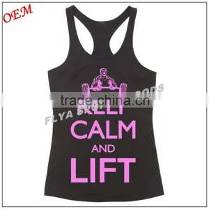 Ladies Cotton/elastane Racer Back Sexy Gym Singlet Tops Quality Choice thumbnail-3