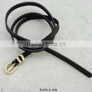 Simple Style Two Metal Gold COlor Keeper PU Belt -- E1541 thumbnail-2