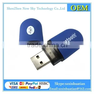 Blue Bluetooth USB V2.0 EDR Dongle Mini Wireless Adapter for PC Laptop thumbnail-2