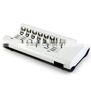 C808W C808 8 Slots Slot Light Indicator Over-current Temperature Battery Charger for AA / AAA NiCd NiMh Batteries Battery thumbnail-3