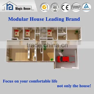 Waterproof Log Cabin Prefab House,luxury Sandwich Panel House Prefabricated Villa Design thumbnail-2