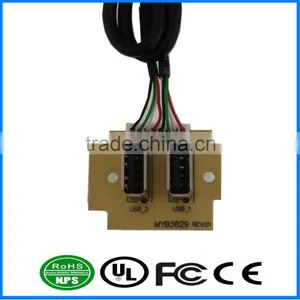 Front Panel Dual USB2.0 Extension Cord Standard Port Cable Panel Mount Computer Case Front Cable thumbnail-1