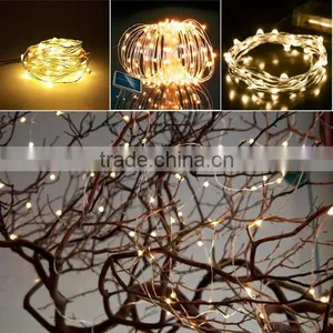 Fullbell Low Voltage Lighting 7ft 20 LEDS Warm White Starry Lights Fairy Lights Ultra Thin String Copper Wire AA Battery Powered thumbnail-4