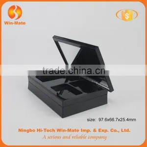 Factory Promotion! 2 Layer Foldable 5 Color Black Large Eyeshadow Palette Box With Mirror thumbnail-3