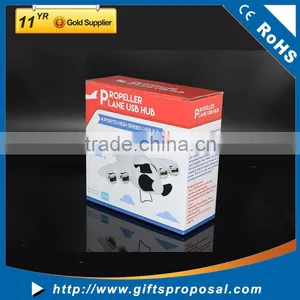 USB 2.0 Interface Type Airplane Shape USB Hub With Fan 4 Port USB Hub thumbnail-2