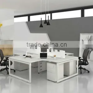Hot Sale Modern Design Office Workstation Furniture Office Cubicle for 4 Person thumbnail-1