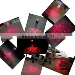 Ultra-Portable Virtual Projection Laser Keyboard Wireless Bluetooth 2.0 USB for HID Super Full Key for XP/vista/7/ 8/IOS/Iphone thumbnail-6