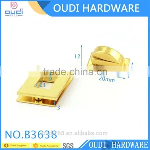 2016 the Most Popular Zinc Alloy Light Gold Bag Accessories Turn Lock. thumbnail-4