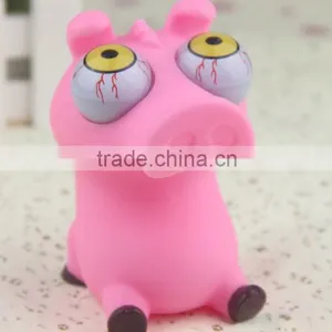 Soft Pvc Vinyl Eyes Pop Out Toys ,vinyl Pig Pop Eye Toy thumbnail-1
