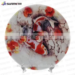 SUNMETA Factory Personalized 10 Inch Sublimation Toughened Glass Plate for 3D Vacuum Machine thumbnail-2