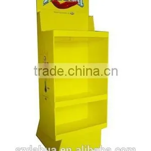 Promotional Cardboard 4 Tiers Display Rack for Commodities thumbnail-1