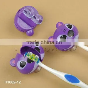 H1002-12 Best Quality ABS Material Wall Mount Animal Plastic Toothbrush Holder thumbnail-1