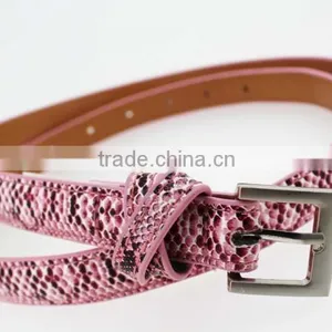 Women's Casual Belt With Fuax PU Leather and Small Silver Buckle thumbnail-5