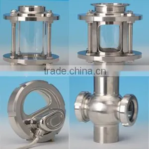 Stainless Steel Sanitary Inspection Sight Glass thumbnail-3