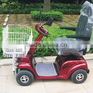 Newest Electric Mobility Scooter With Metal Shopping Cart With CE Certificate DL24500-3S From China thumbnail-2