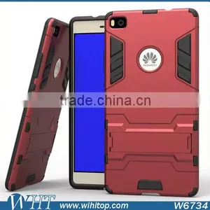 For Huawei P8 Phone Case, TPU PC Hybrid Armor Stand Mobile Phone Case for Huawei P8 thumbnail-4