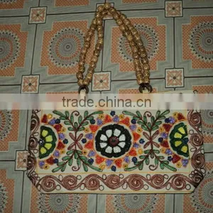White Embroidery Bags 2014 From India thumbnail-1