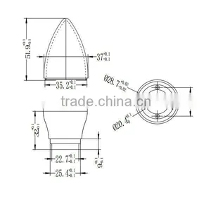 C37E27 5W Candle Light LED Fitting thumbnail-3