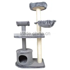 Simple Cat Tree With Sisal and Plush thumbnail-1
