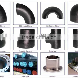 Elbow, Flange, Tee, Reducer, Couplings,Caps,ASTM A234 WPB thumbnail-1