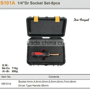 Non-Sparking, Non-Magnetic 1/4" Socket Wrench Set, GS/FM/UKAS Certificate, ATEX Approved thumbnail-1