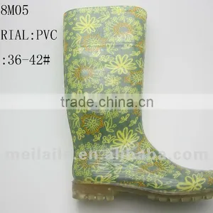 New Model Colorful PVC Jelly Women Boots for Fashion Shoes thumbnail-1