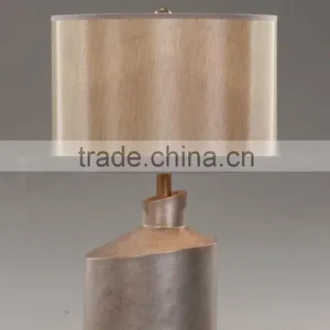 2015 Modern Poly With Fabric Shade Saving Table Lamp/light thumbnail-2