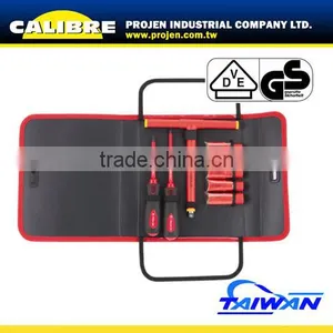 CALIBRE 9pc 1000V Insulated 3/8"Dr. T-handle & Screwdriver Set thumbnail-1