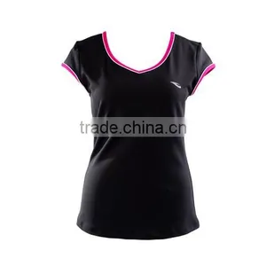 Custom 92% Supplex 8% Lycra Dri Fit Fitness Shirts for Women Wholesale thumbnail-1