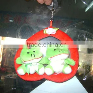 Lovely&beautiful Soft Stuffed Plush Valentine Frog With String&sucker for Valentine Festival thumbnail-1