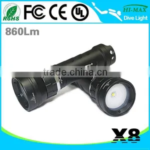 Extra Wide Angle Led Diving Scuba Flashlight Photography thumbnail-2