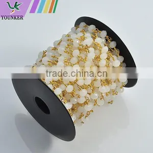 Wholesale Colored Gemstone Beaded Link Chain thumbnail-6