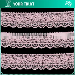 Width 3.2 Centimeter White Wave Stretch Trimming Spandex Elastic Lace thumbnail-6