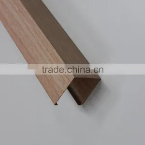 Various Wood Grain Easy to Connect Suspended Metal Ceiling U Aluminum Screen Ceiling Tiles thumbnail-2
