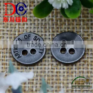 Gunmetal Sew Button 4 Hole Metal Button for Jeans Shirt thumbnail-4