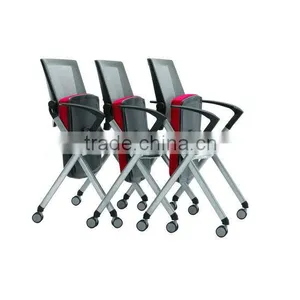 Sunshine Furniture Factory Cheap Pu Office Chair Adjustable Folding Armrest thumbnail-4
