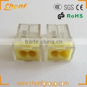 High Quality Push In 2.5mm Electrical Wiring Connector 2 Pole thumbnail-1