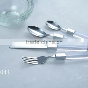 Stainless Steel PS Plastic Handle Flatware Set thumbnail-1
