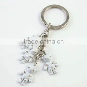Fashion Key Chain With Bear Style Zinc Alloy thumbnail-1