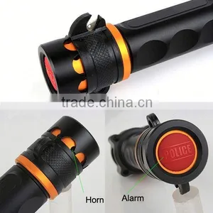 1196 Function 4 In 1-Alarm/Window Breaker 10W XML T6 Aluminum Material Led Flashlight thumbnail-4