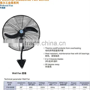 FW-600 24 Inch Powerful Industrial HIGH PROFORMANCE Wall Fan thumbnail-2