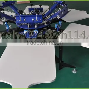 2015 New Manual 6 Color 6 Sation T-shirts Screen Printing Machine/t Shirt Silk Screen Printing Machine Manual&textile Printing m thumbnail-3