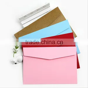 Retro Style A Grade Quality Blank Kraft Envelopes Natural Color Plain Party Gift Paper Bags thumbnail-1