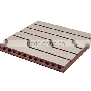 Sound Absorption Mdf Wooden Grooved Panel for Auditorium thumbnail-5