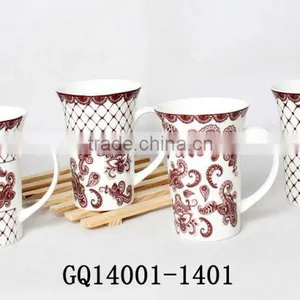 12oz High Quality Plain White Bone China Mugs With Decals for Cheap Sale thumbnail-2