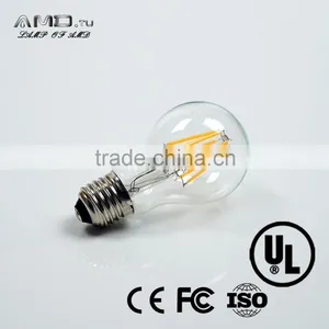 LED A19 6W 600-700LM CE RoHS UL List Glass Led Filament Bulb thumbnail-2