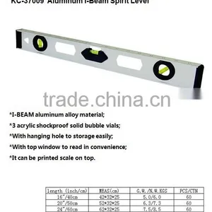 High Quality I-BEAM Spirit Level Aluminium Level Ruler thumbnail-1