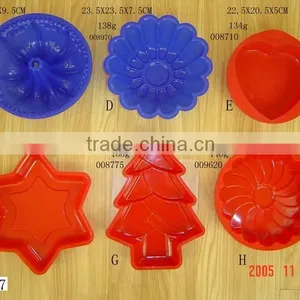 KITCHEN ECO- FRIENDLY HOT SELLING SQUARE TYPE SHAPE SILICONE COLORFUL HIGH HOT CAKE MOULD MOLD IN PVC BOX thumbnail-5
