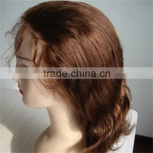 Full Lace Wig 12'' #4 Brazilian Human Hair Wig thumbnail-5
