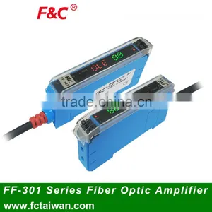 16us NPN 12-24V Digital Display Fiber Optic Amplifier thumbnail-1